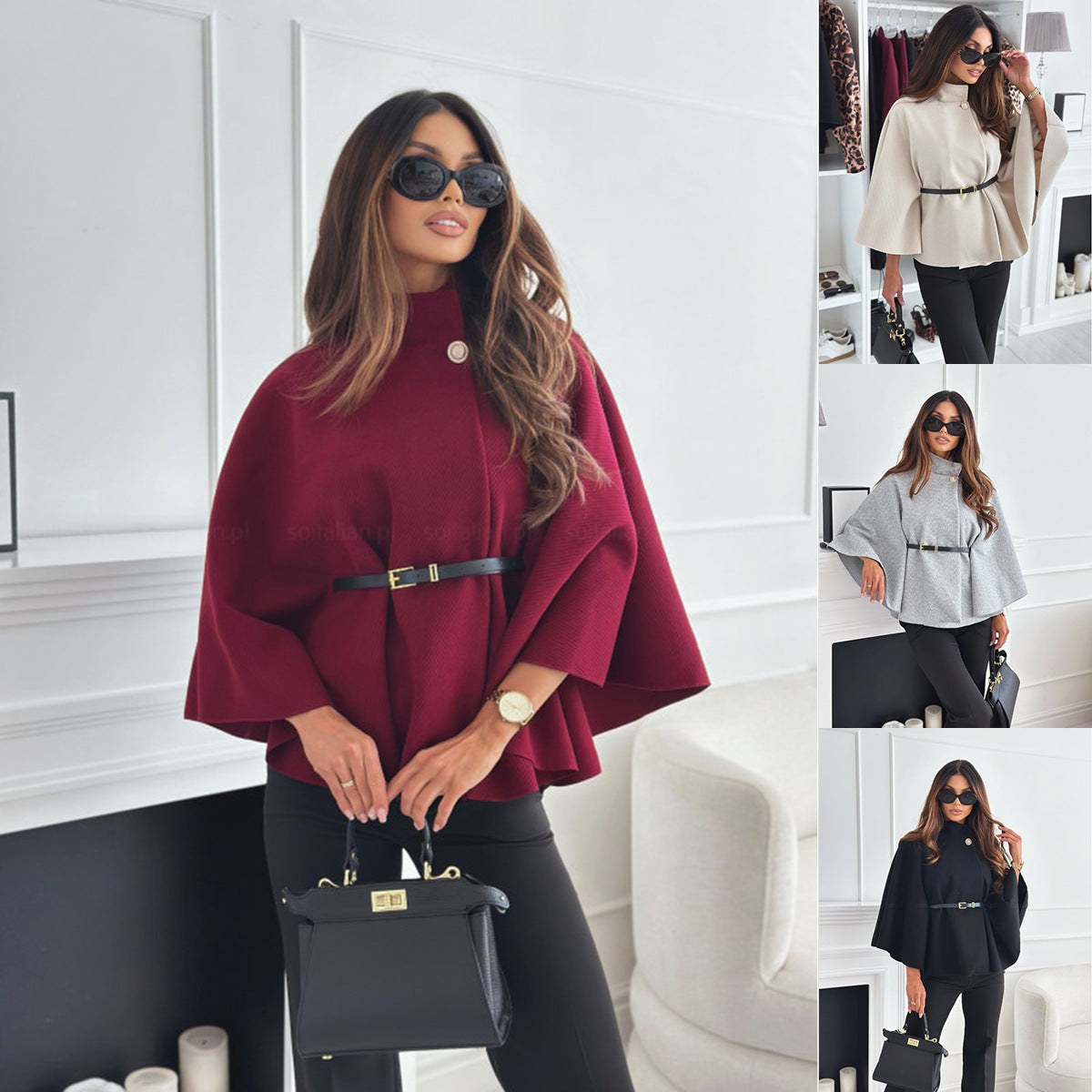 Élise Poncho – Élégance et Confort Intemporel Lunnav