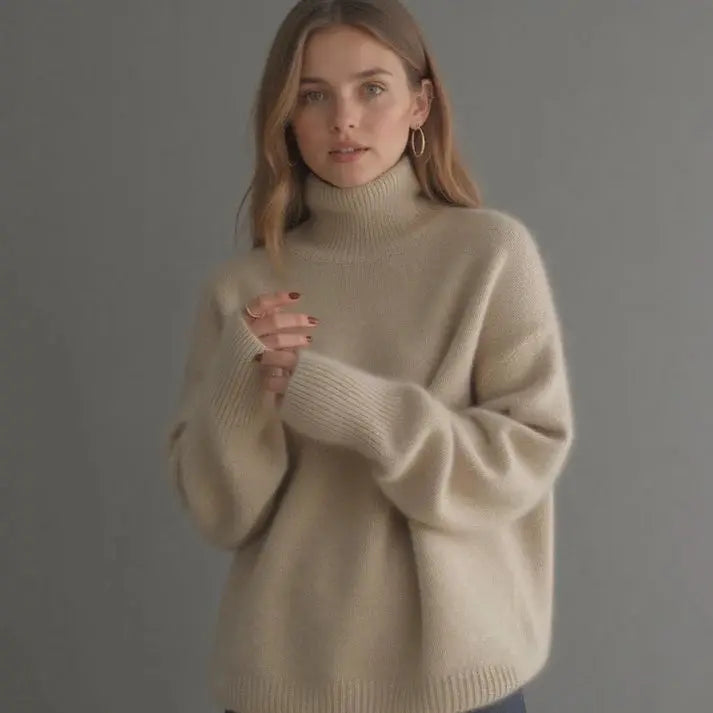 Éloïse | Pull Oversize en Cachemire pour un Luxe Décontracté lunnav