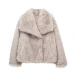 Clara | Cardigan Court en Fausse Fourrure - Image 8