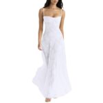 Katy™ | Robe Satinée à Dos Lacé - Élégance Romantique et Confort Luxueux - Image 7