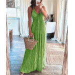 Capucine™ | Robe Bohème Chic avec Dos Nu et Plis Élégants - Image 4